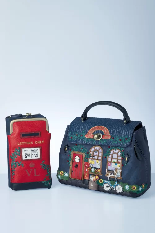 Vendula The Old Post Office Mini Grace tas in marineblauw