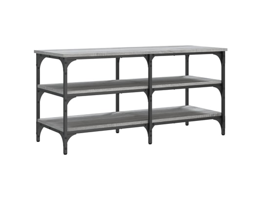 VIDAXL - Banc à chaussures sonoma gris 100x38,5x49 cm bois d'ingénier...
