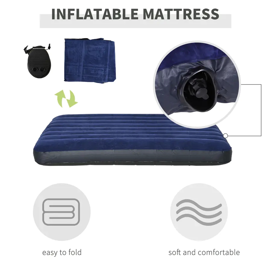 Coleman 2 Person Foldable Camping Cot, Portable Outdoor with Sleeping Bag & Thick Air Mattress, All in One Elevated Camping Bed Tent for 2
