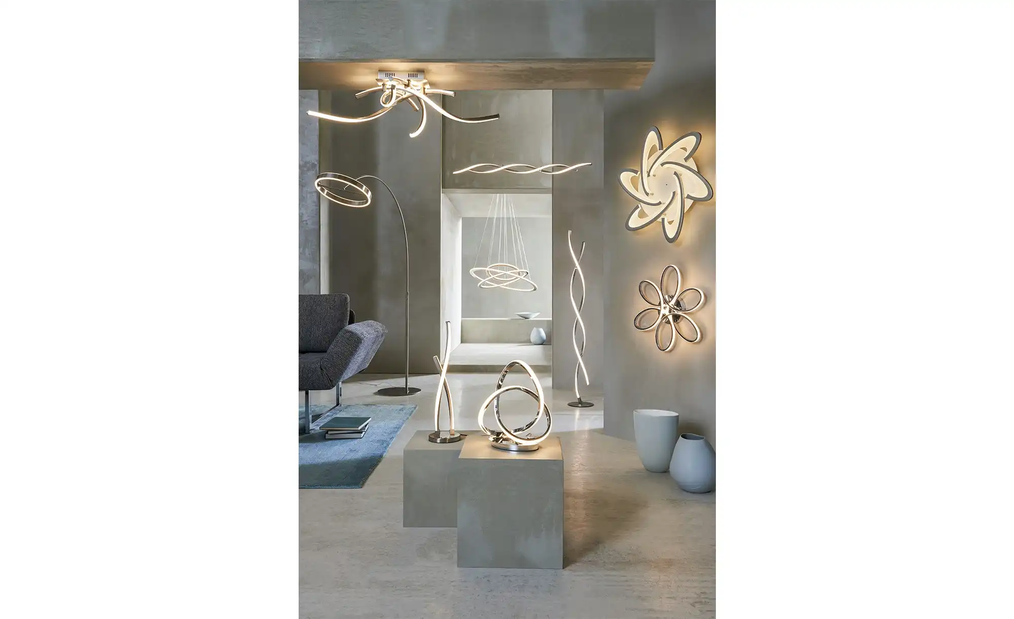 Meisterleuchten LED-Deckenleuchte, 6-flammig, weiß