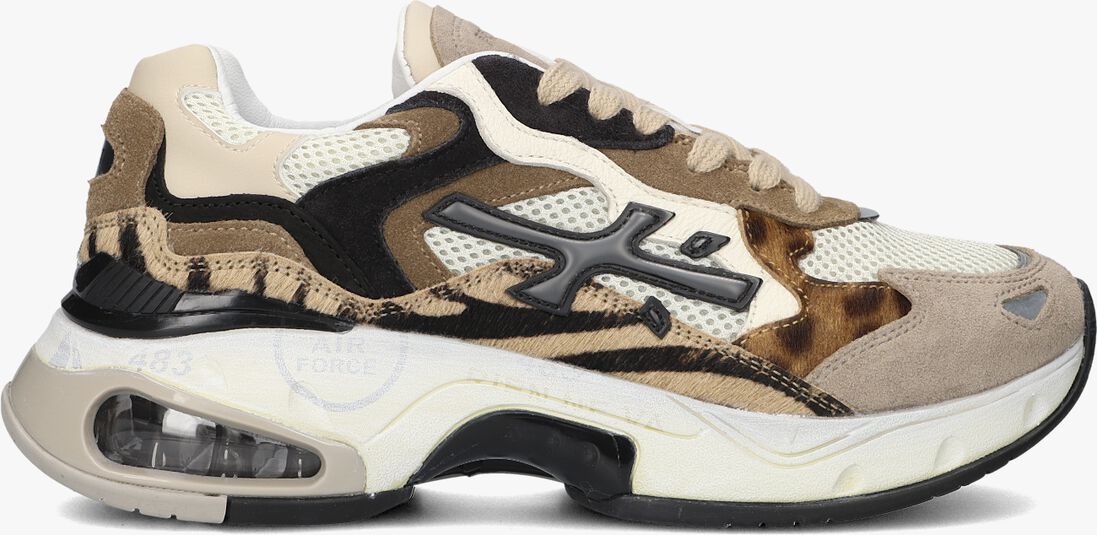 beige premiata lage sneakers sharky-d