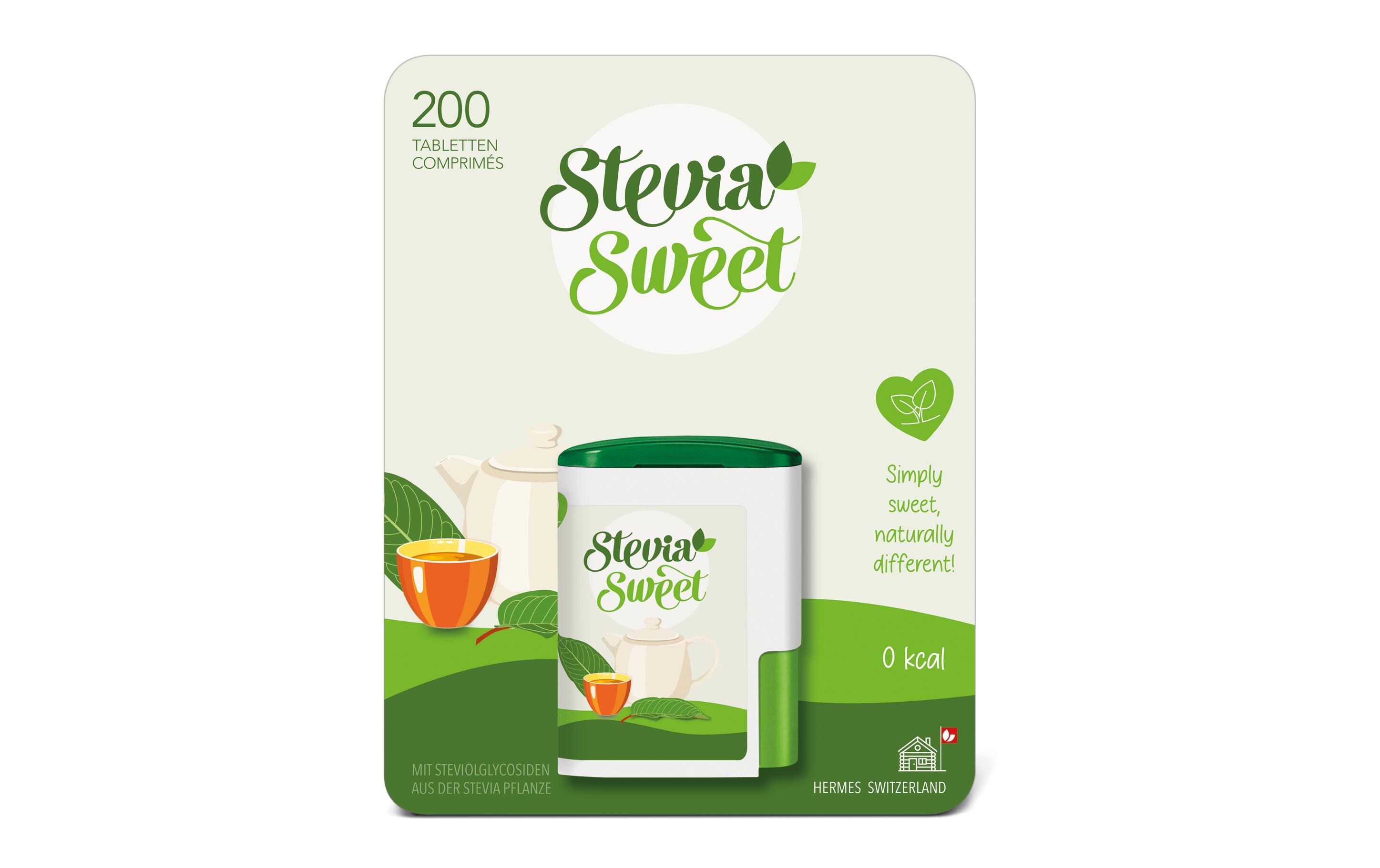 Süssstoff Stevia Sweet 200 StückSüssungsmittel-Tabletten