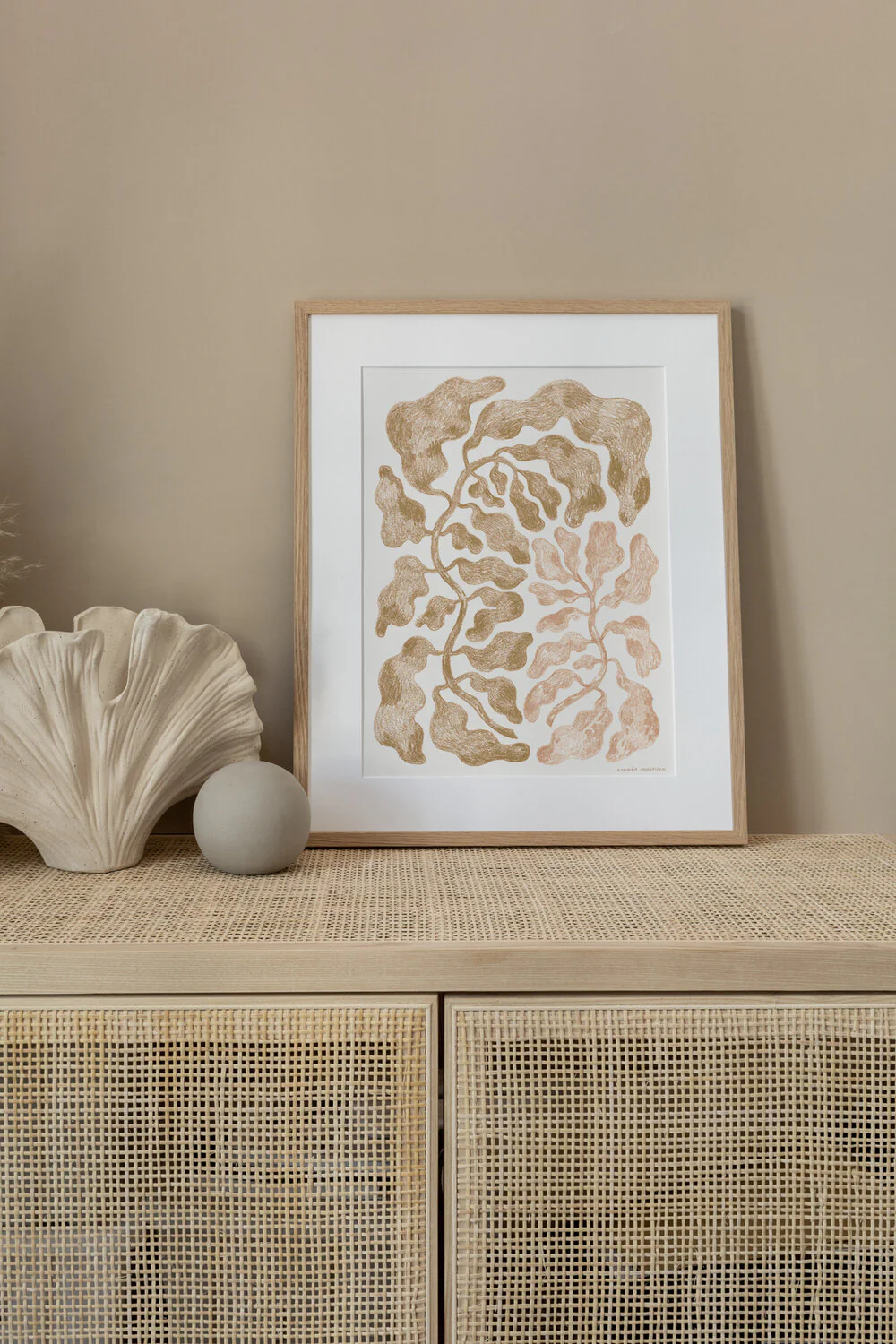 Poster & Frame  The Two plakat, beige - 30x40 cm