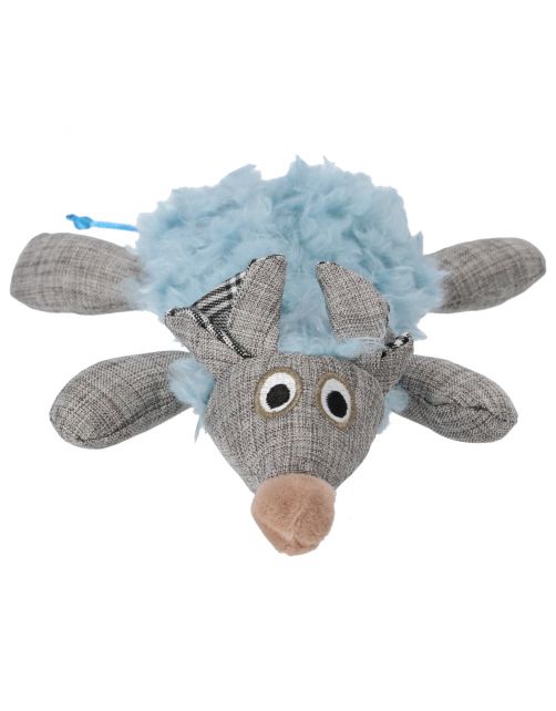 Adori Speelgoed Fluff Bigmouse - Kattenspeelgoed - 34x17x7.5 cm Blauw