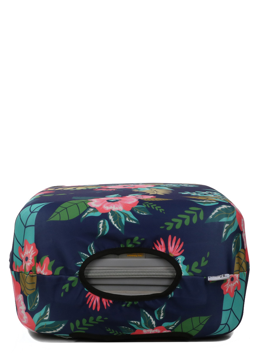 Housse de valise Periea Dark Blue with Flowers S