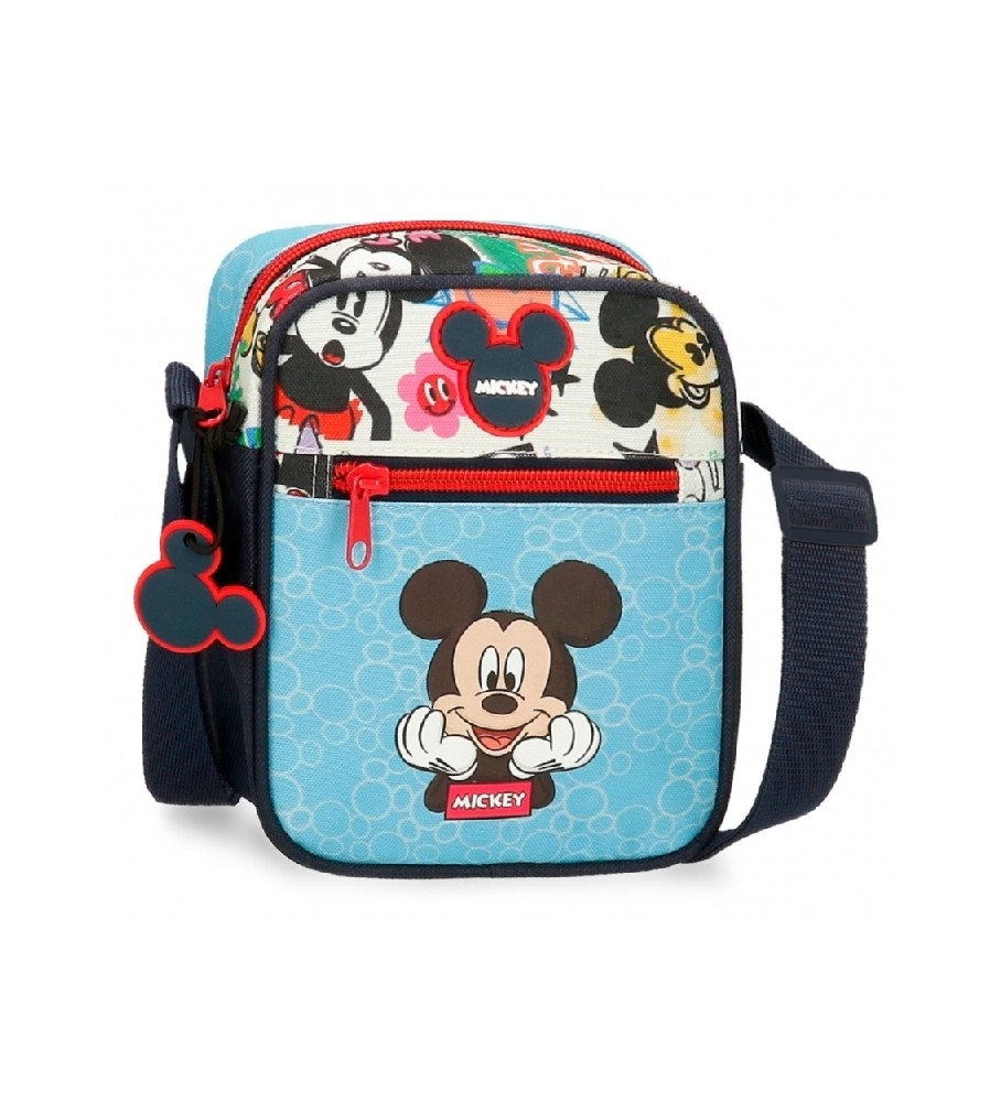 Bolsa de ombro azul Disney Mickey Be Cool