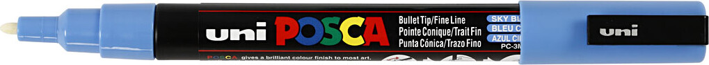 Posca Tusch - Nr. Pc-3M - Tykkelse 0,9-1,3 MM - Himmelblå