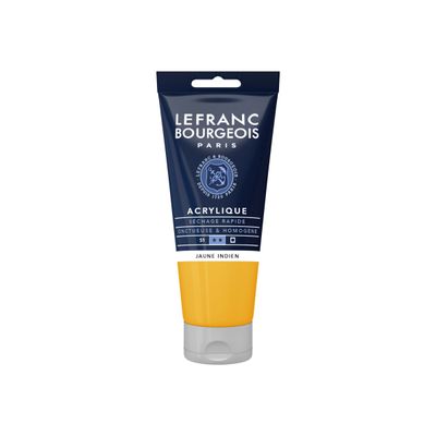 Lefranc Bourgeois - Peinture acrylique - jaune indien - 80 ml