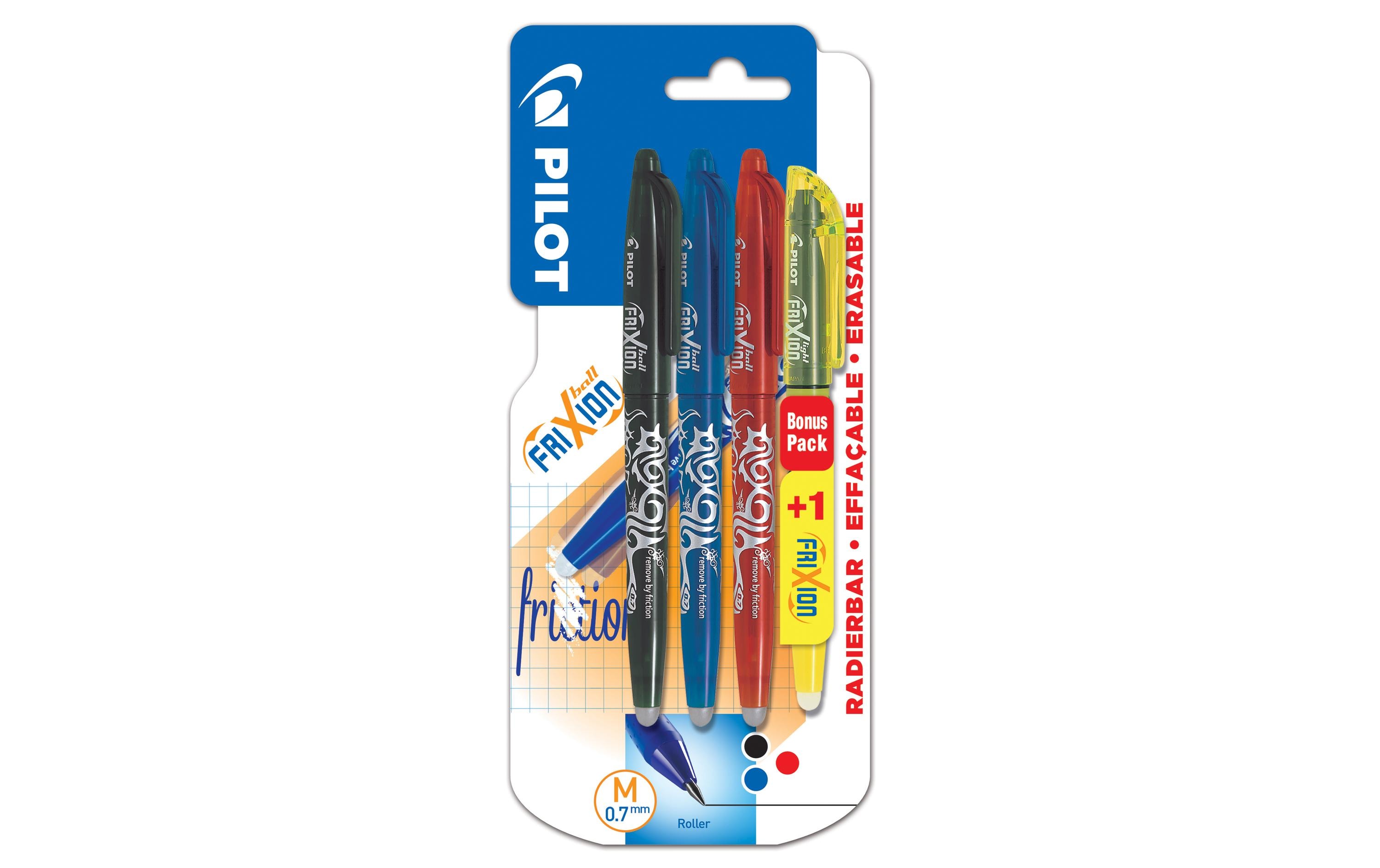 Rollerball FriXion Ball 0.7 mm, Mehrfarbig 4 StückOhne Rückstand löschbarer Tintenroller