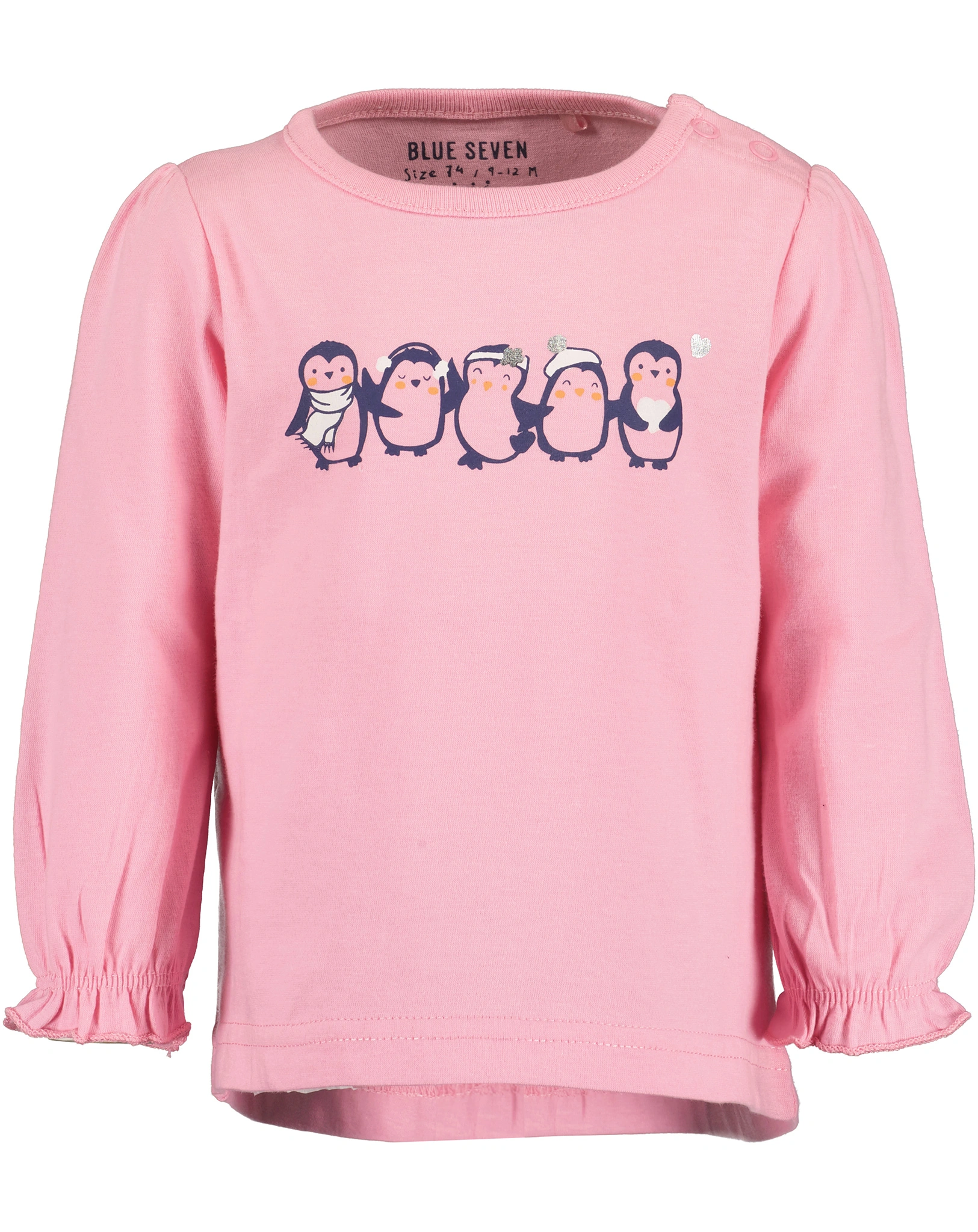Langarmshirt PENGUIN FAMILY in azalee