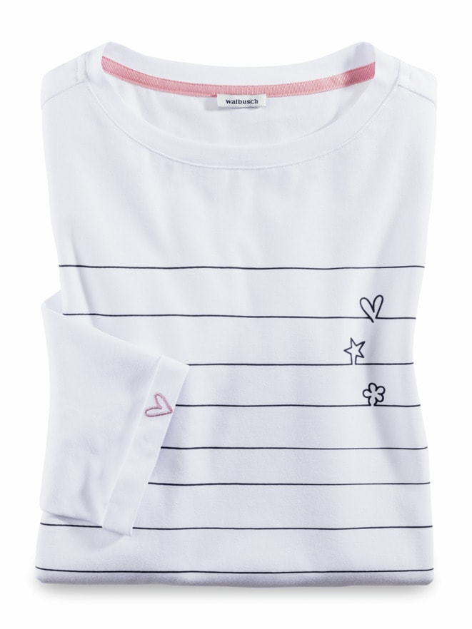 Baumwoll-Shirt Herzblatt