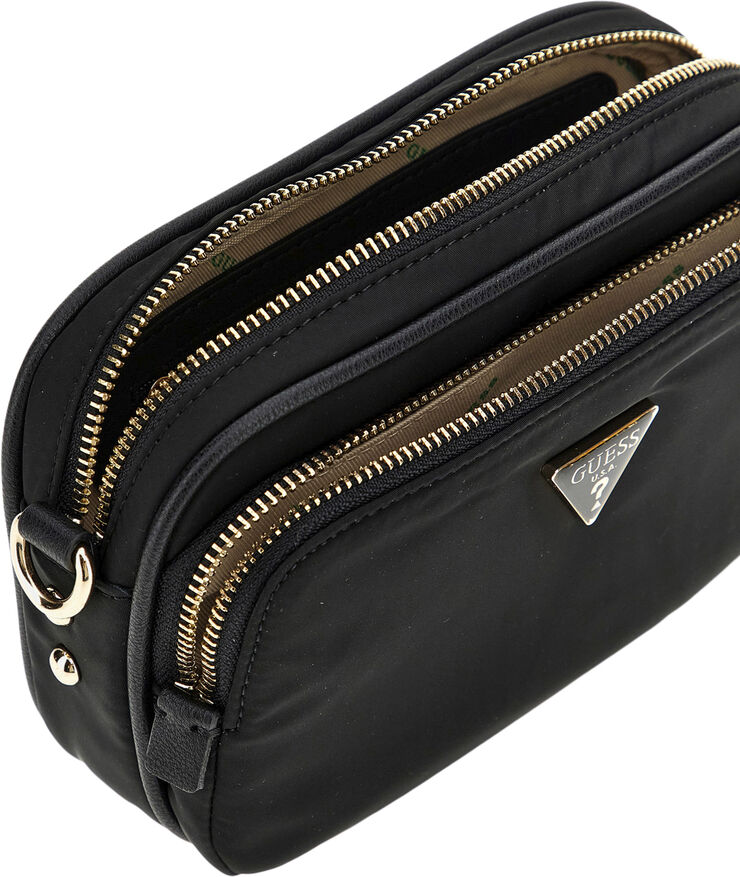 GUESS ECO GEMMA CROSSBODY CAMERA Black