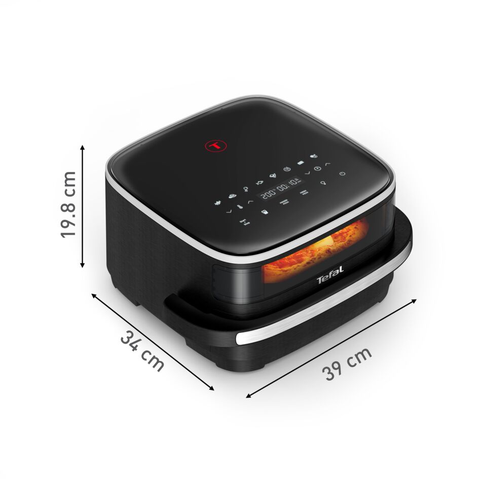 Easy Fry Pizza FW4018 Air fryer met kijkvenster - 10 programma's - 4 L