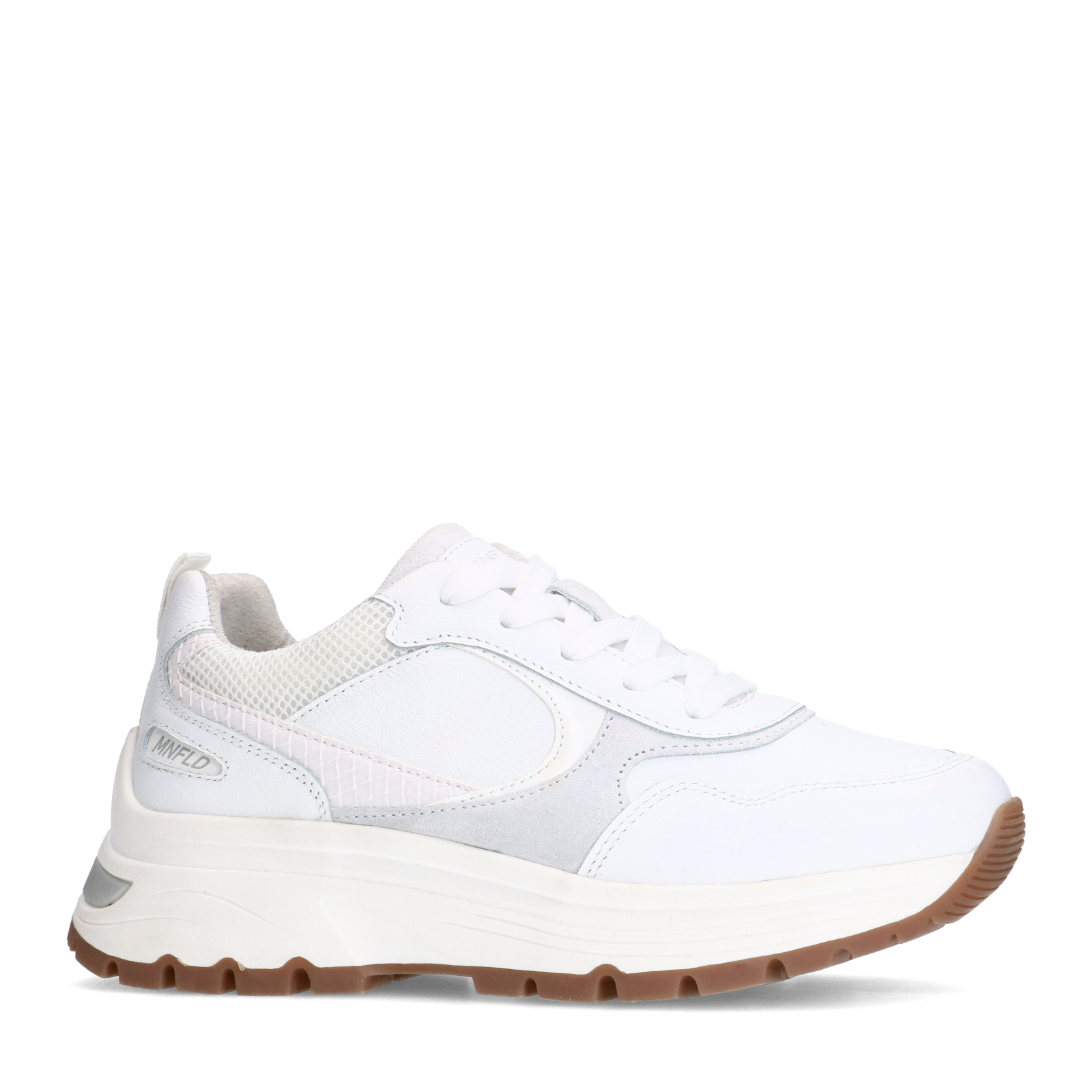 Witte leren sneakers
