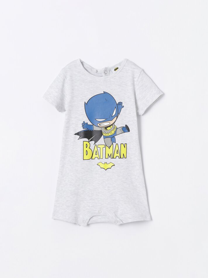 Pijama Batman DC Estampado - Conjunto com 2 - Branco Sujo