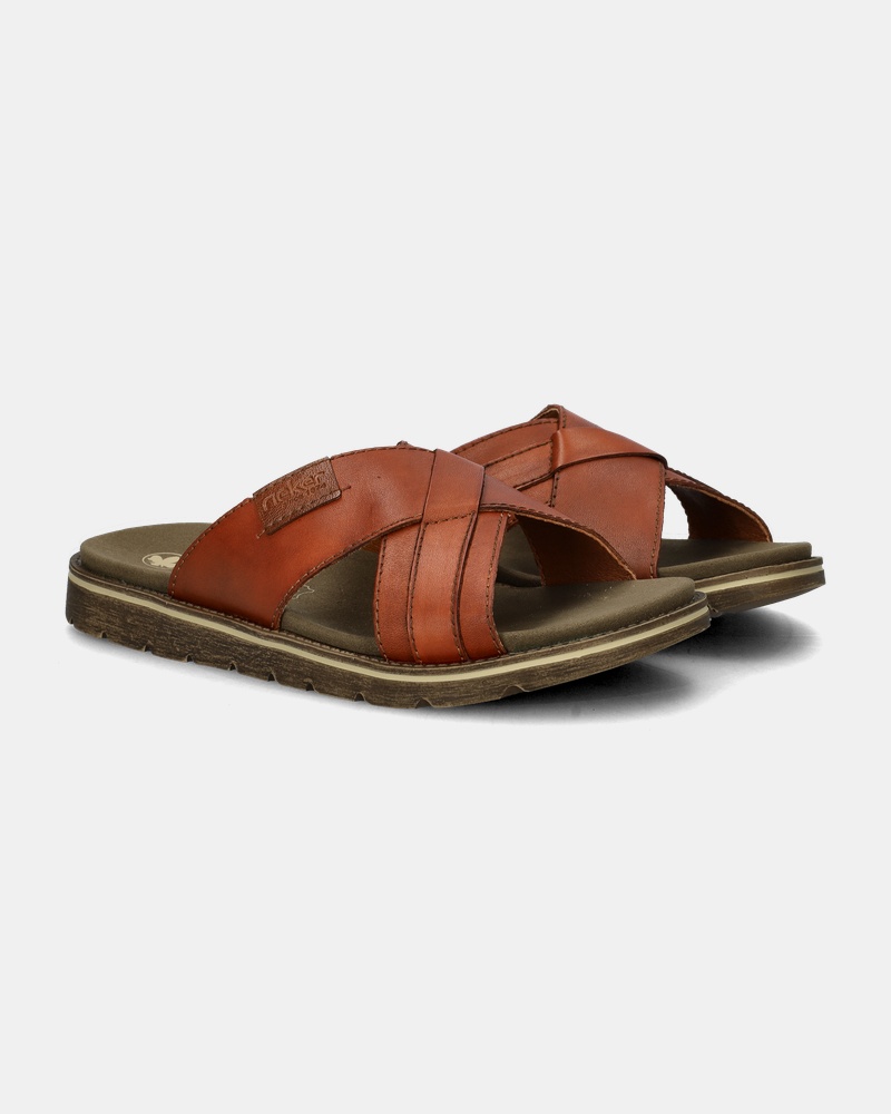 Rieker Slippers  - cognac
