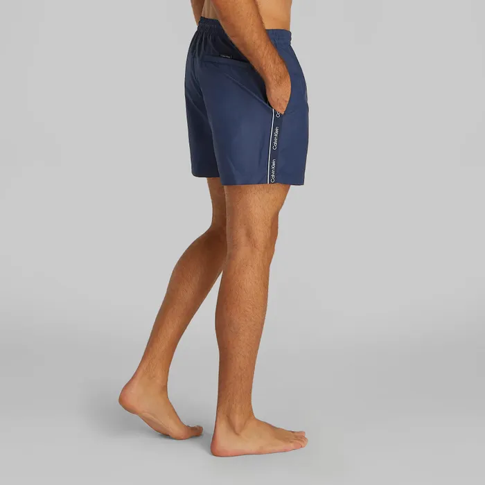 Calvin Klein Logo Tape Medium Drawstring Zwemshort Heren