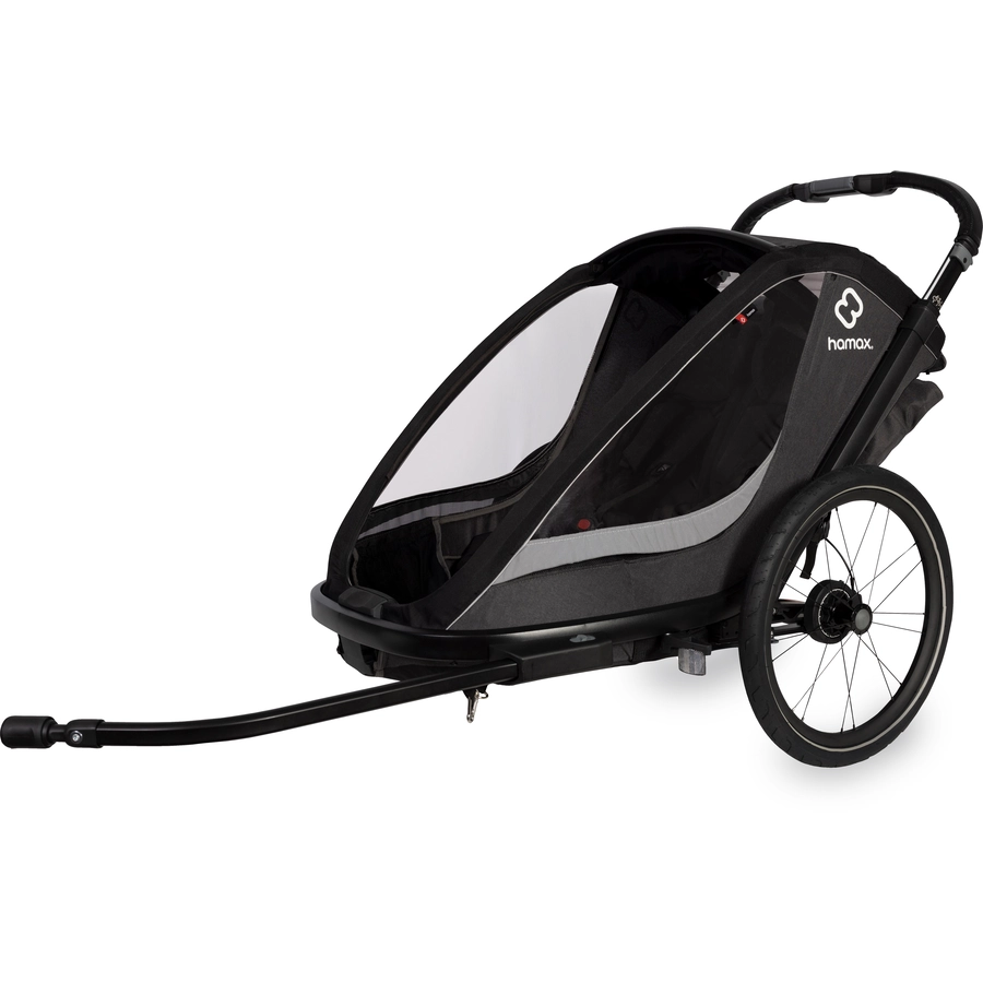 hamax Kinderfahrradanhänger Cocoon ONE Einsitzer greyblack