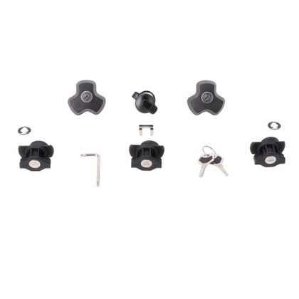 Clé SW-MOTECH Kit de serrures DUSC + antivols Universel - Gris