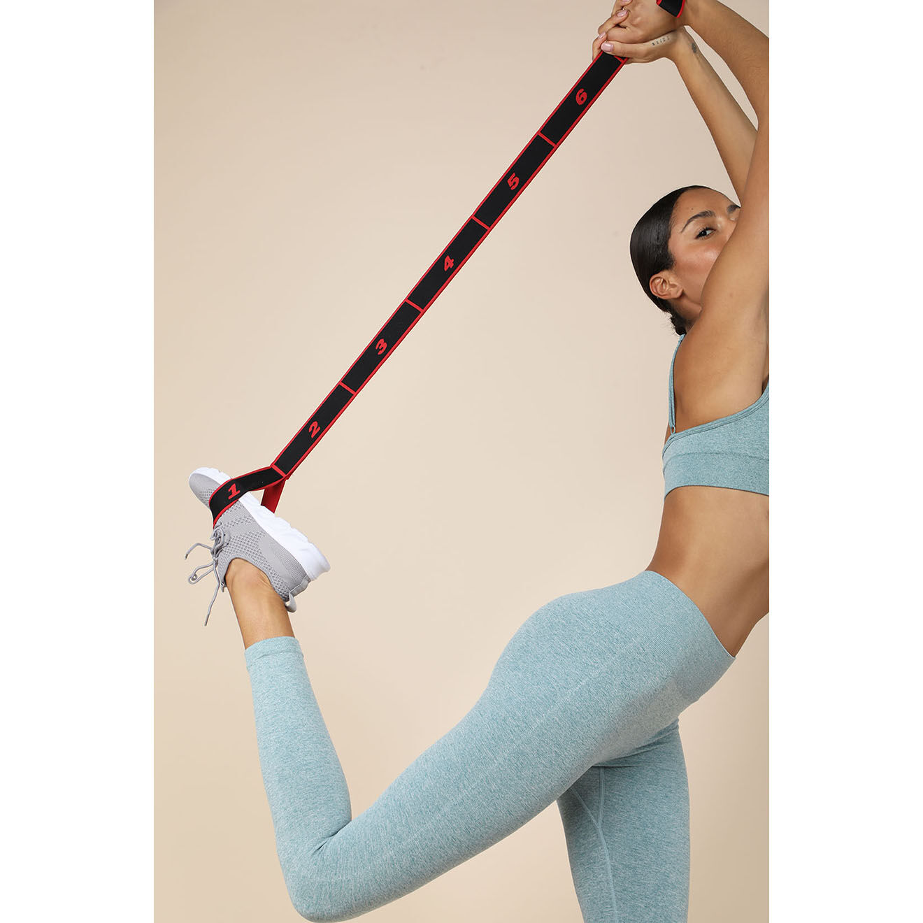 Onamaste Sangle de Yoga rouge/noir