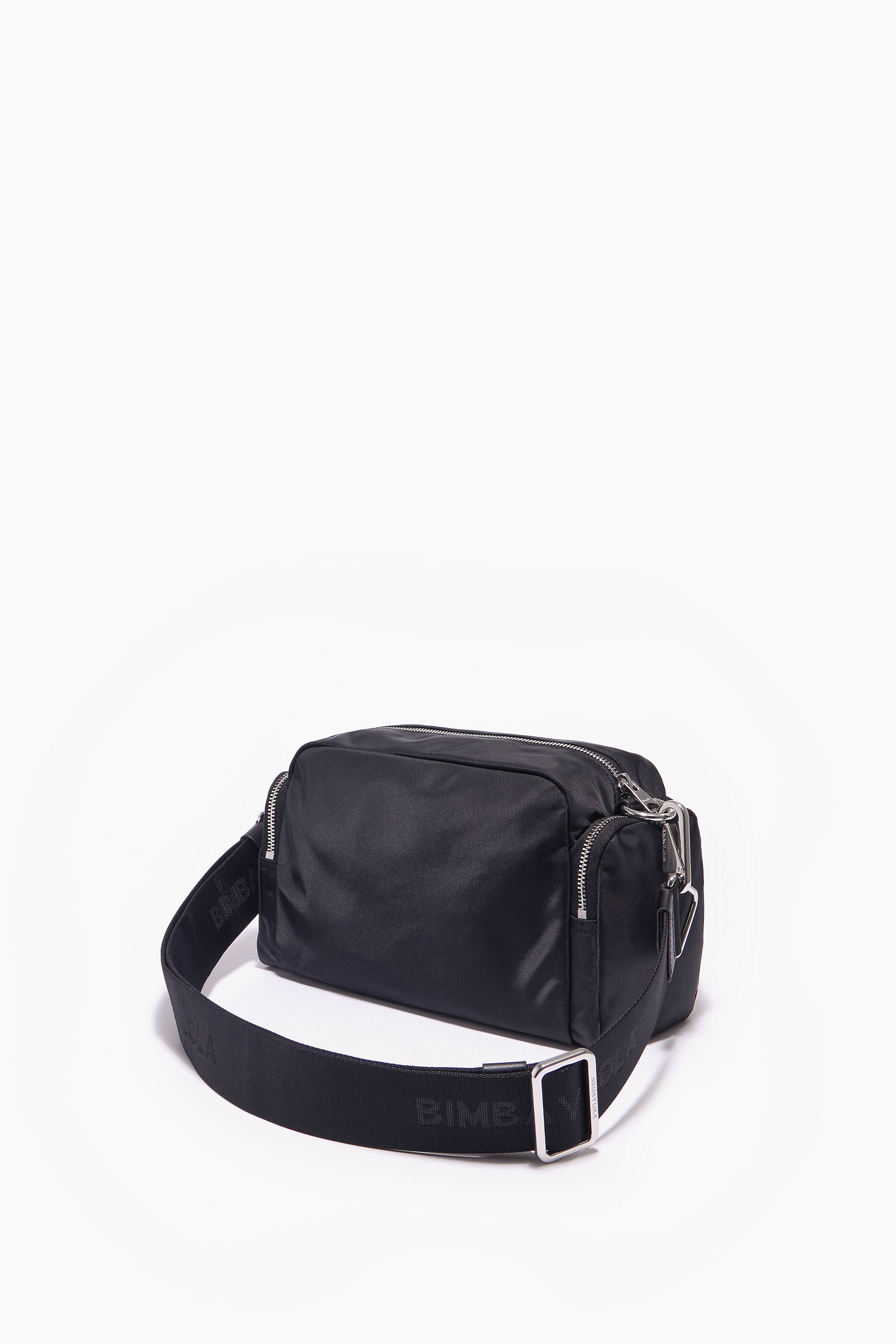 Bolsa de ombro M em nylon preto