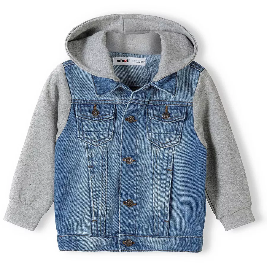 MINOTI Jeansjacke mit Kapuze Denim-Blau
