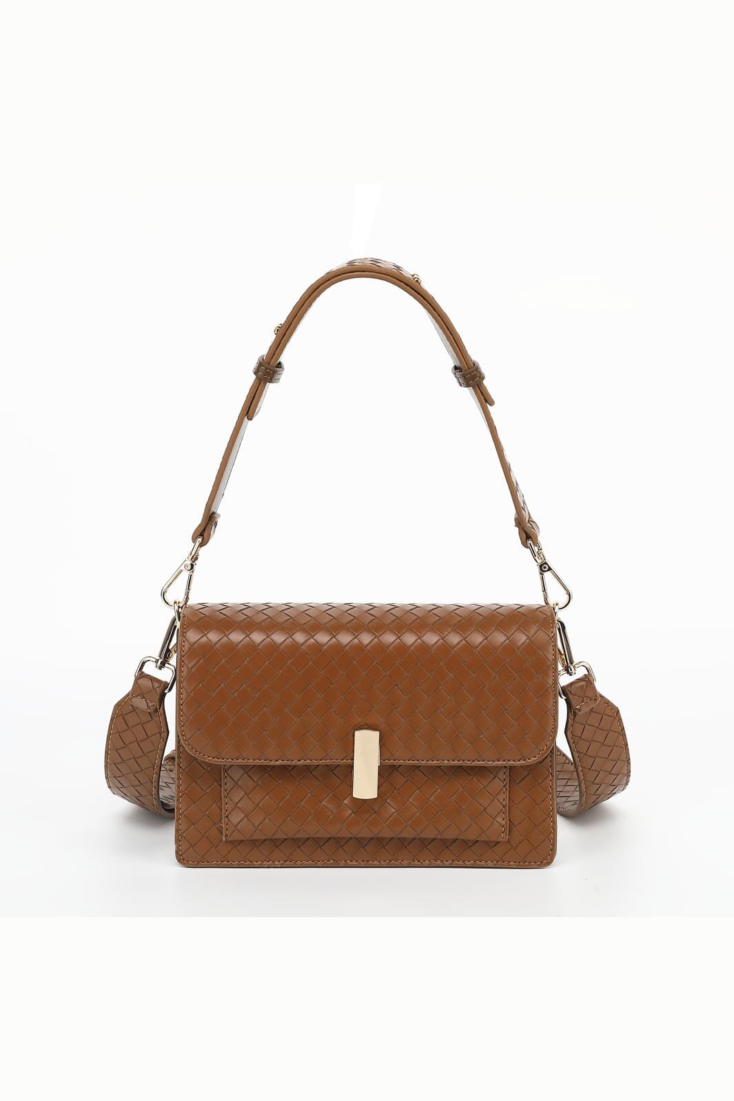 Noella Adele Braided Bag 1072 mid brown