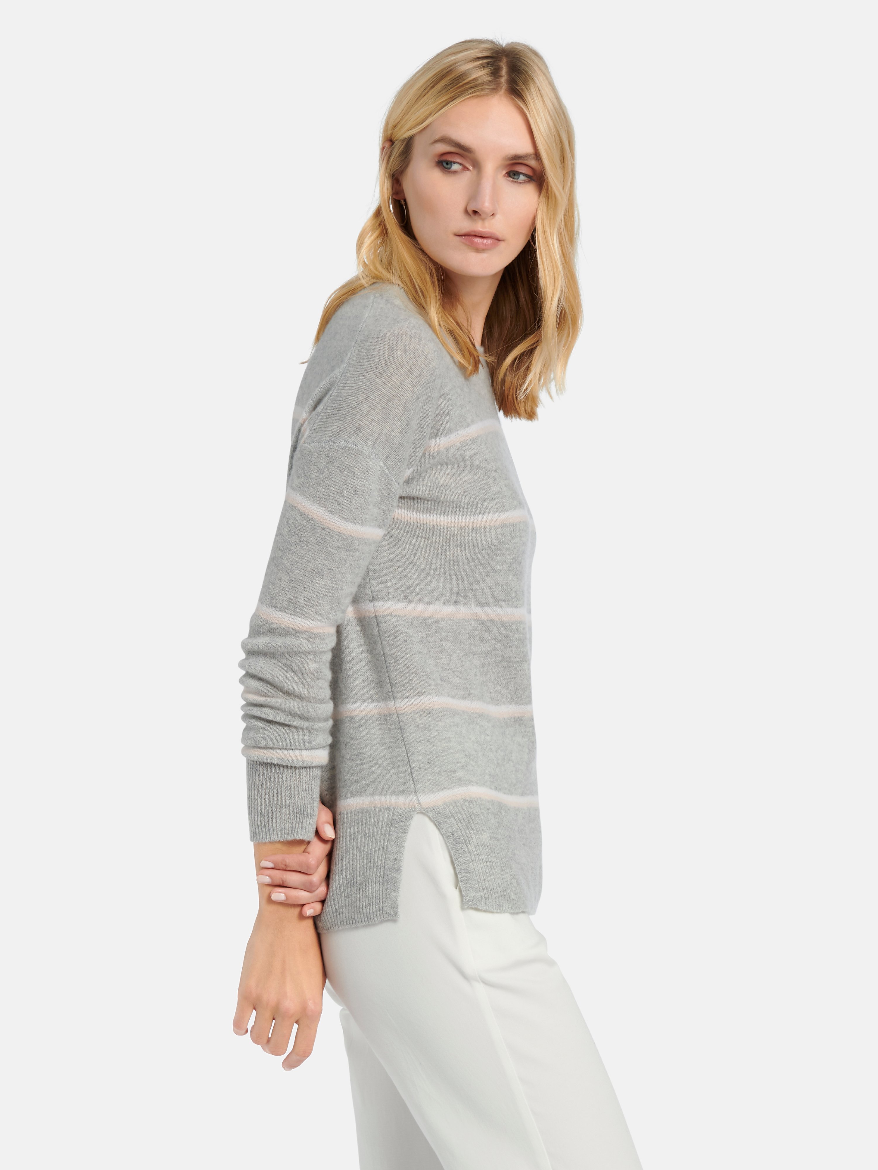 Rundhals-Pullover aus 100% Premium-Kaschmir