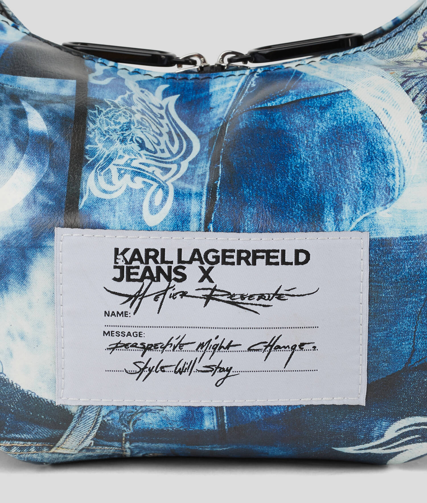 SAC BESACE KLJ X ATELIER RESERVÉ - Bleu de réserve