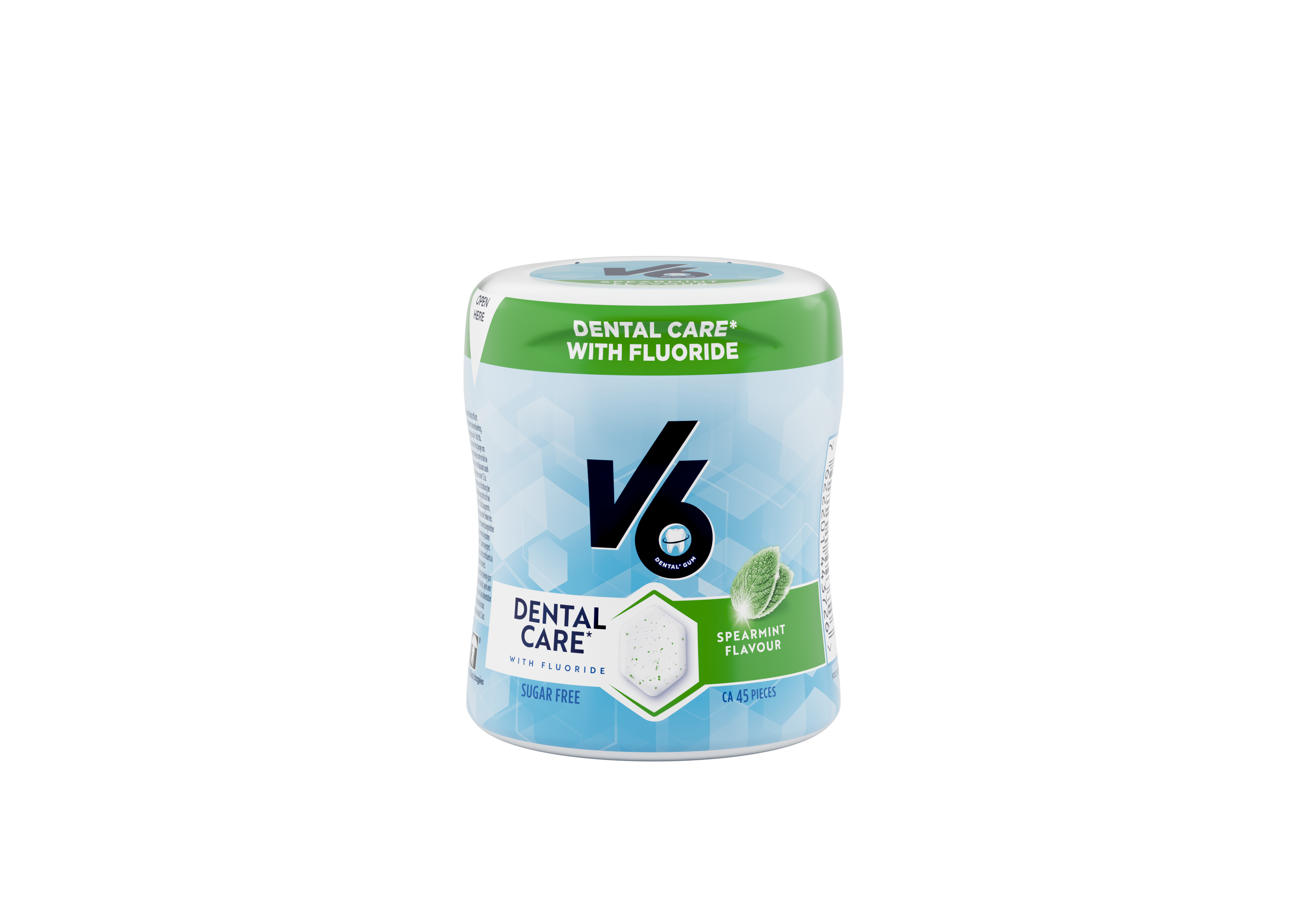 V6 OralB Kaugummi Spearmint Ds 45 Stk