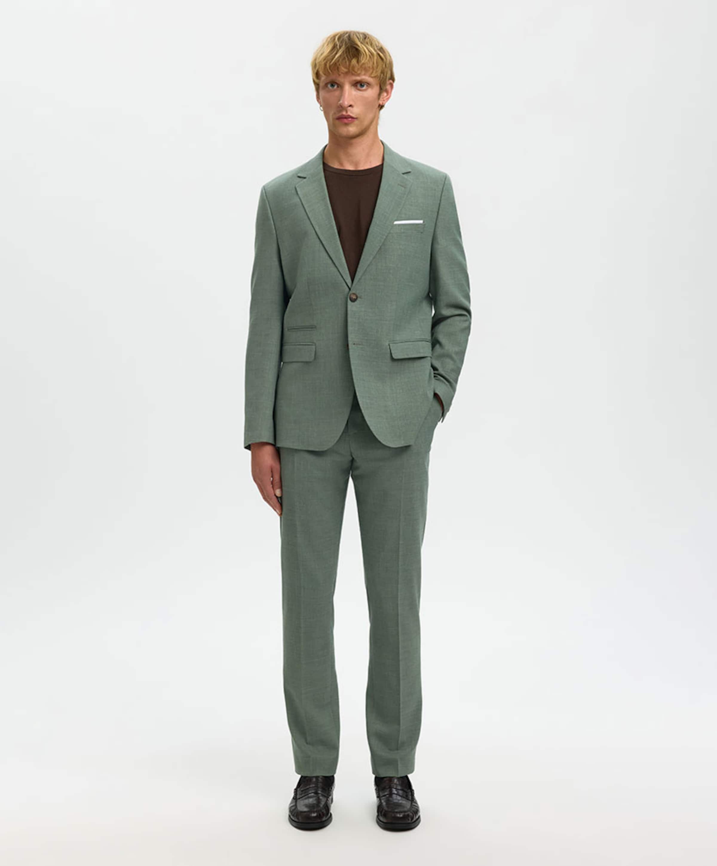 Selected Heren colbert groen