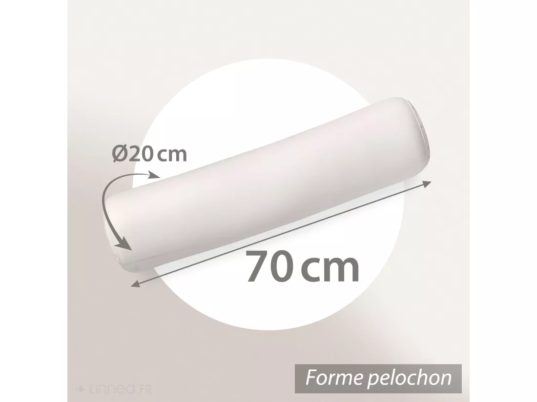 Traversin 70 cm GRIZZ'LIT PLUMES 100% Plumes de Canard