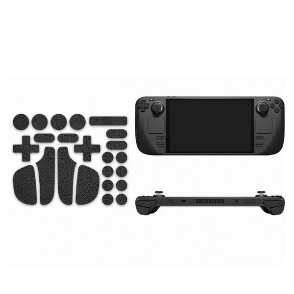 INF Anti-Slip Grip for Steam Deck - Black Snowflake Button Ver.
