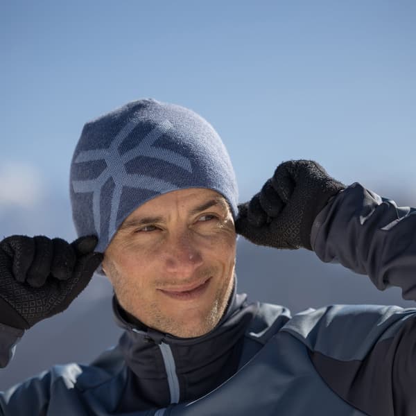 Bonnet Bandeau ski de randonnée AYAQ UPSALA WARM BEANIE BLUE ICE