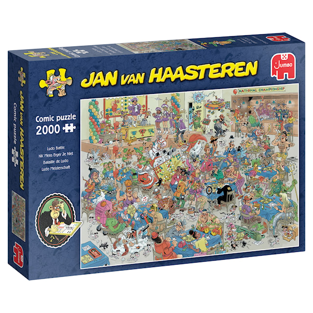 Jan Van Haasteren Puzzle Championship Ludo Battle Puslespill 2000 brikker