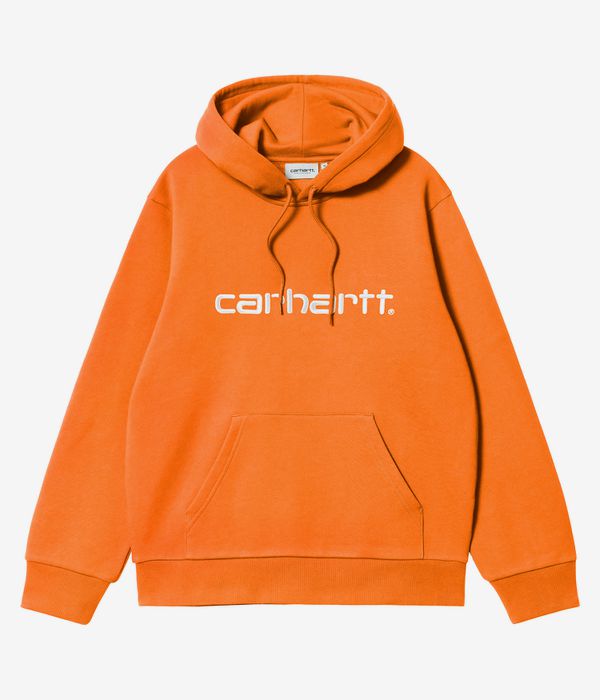 Carhartt WIP Basic Hoodie (pumpkin white) online kaufen | skatedeluxe