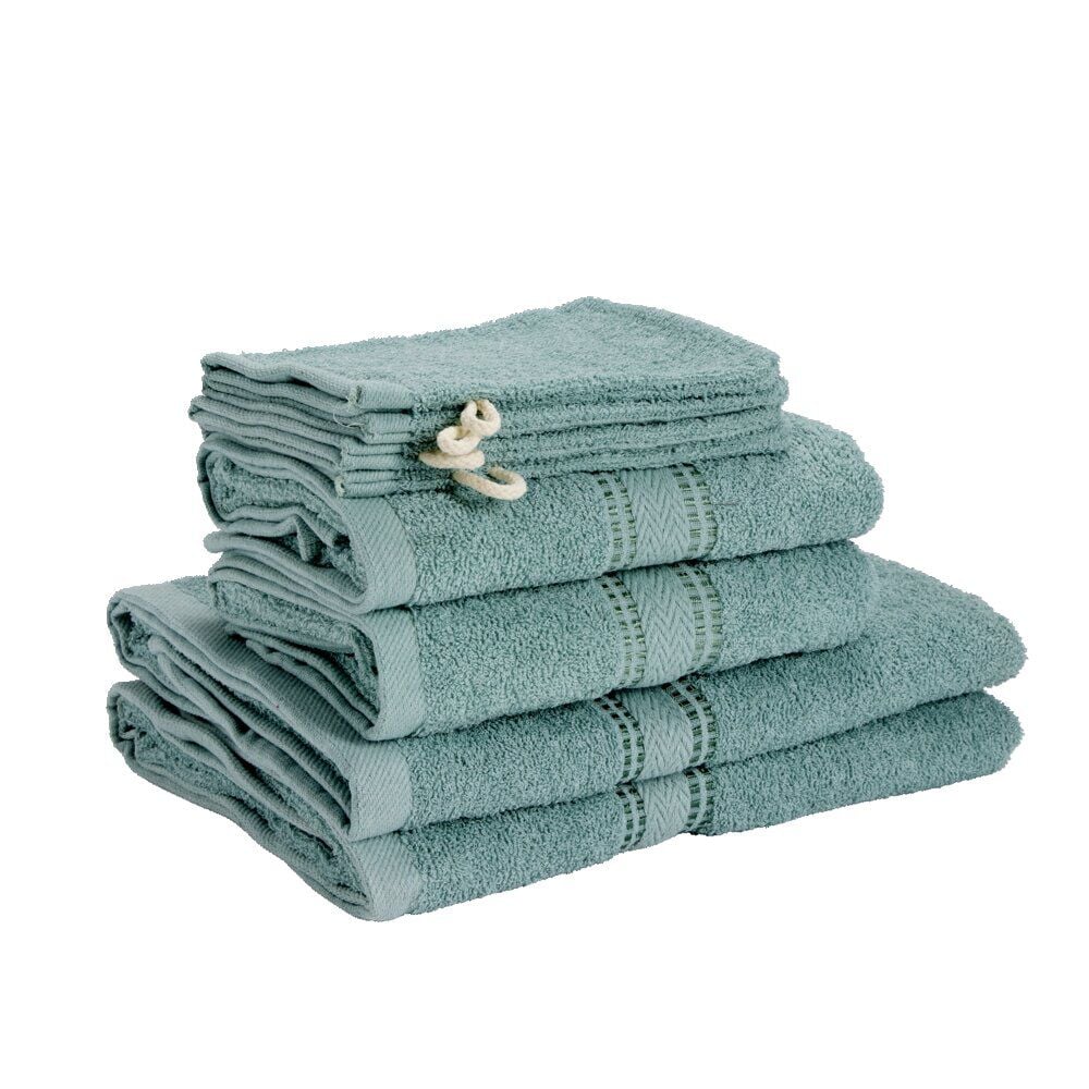 Ensemble serviette de toilette x8 en coton 3 tailles - 3 modèles