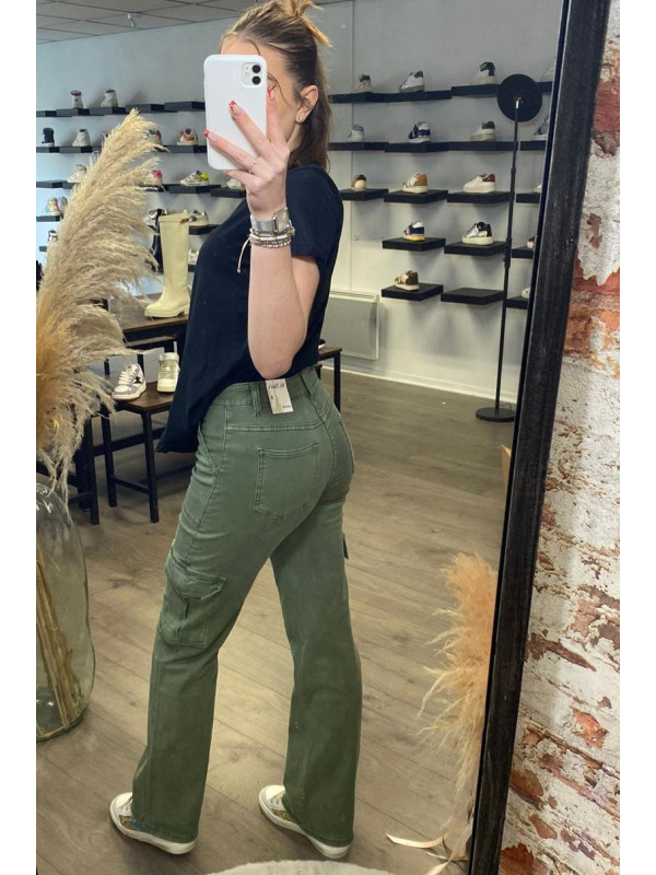 Pantalon Cargo Kaki