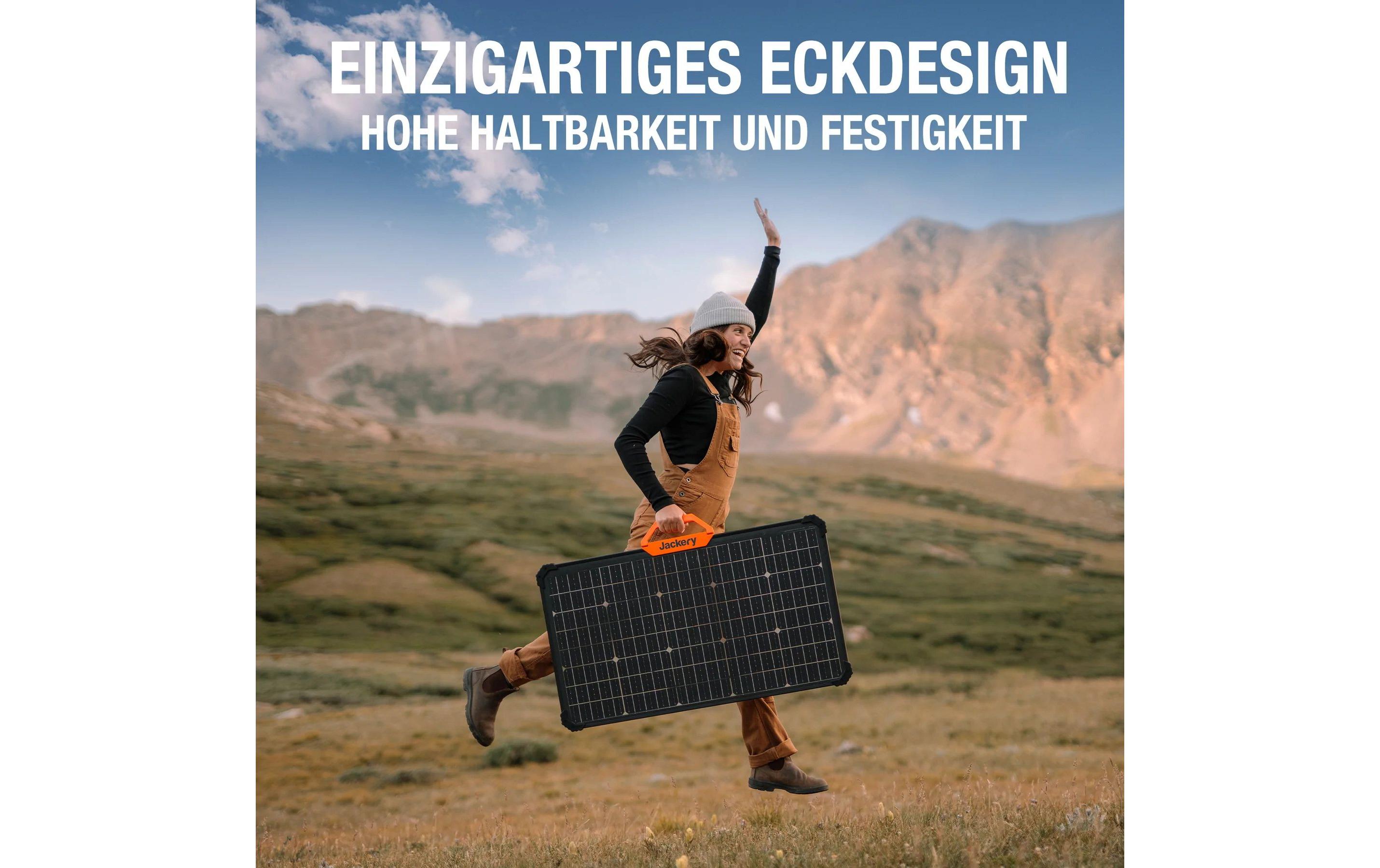 Solarpanel SolarSaga 80 W<br>Solarpanel mit verbesserter Solareffizienz durch doppelseitige Panels