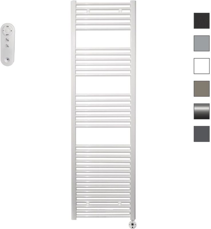 Sanicare - HVS - Elektrische Radiator - Wit - 60x172cm - Met Afstandsbediening en Thermostaat