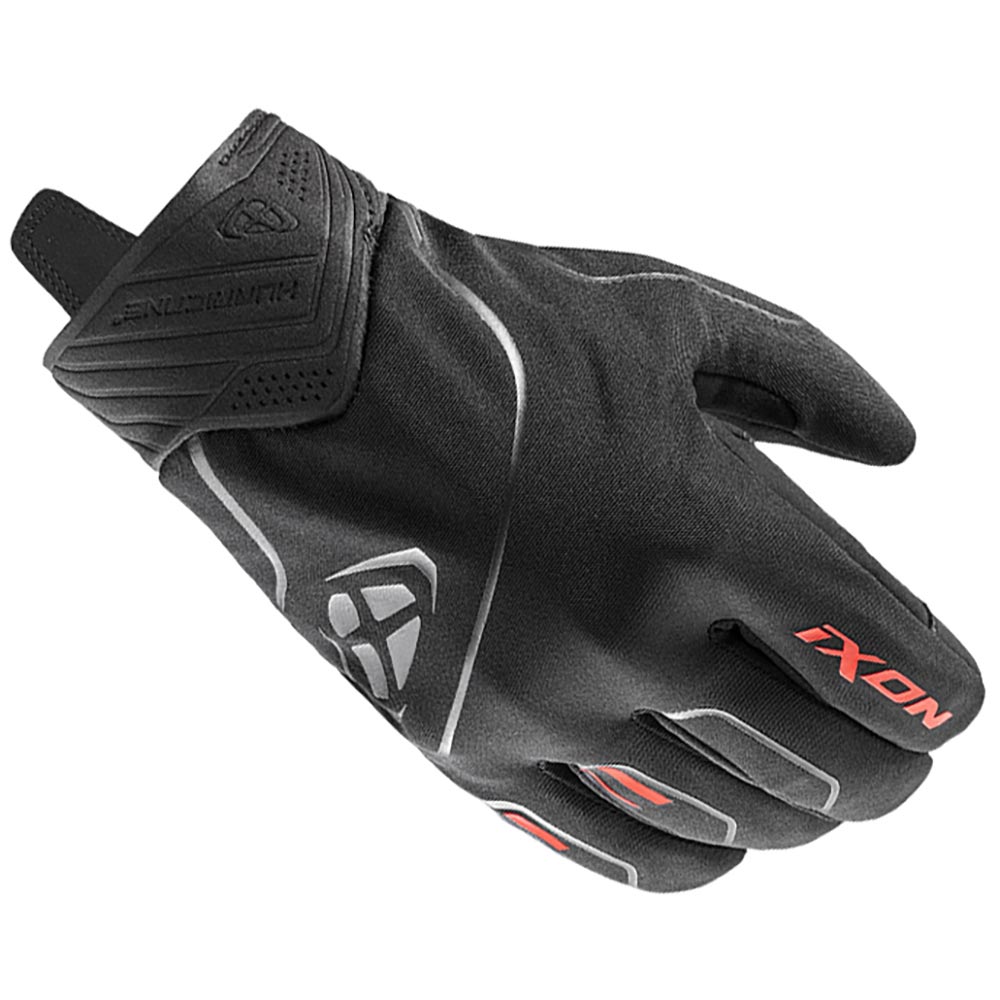 Ixon - Gants Pro Hurricane 2 Noir / Rouge fluo