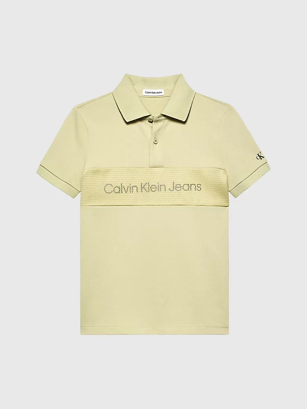 Camisa polo com logotipo em mesh