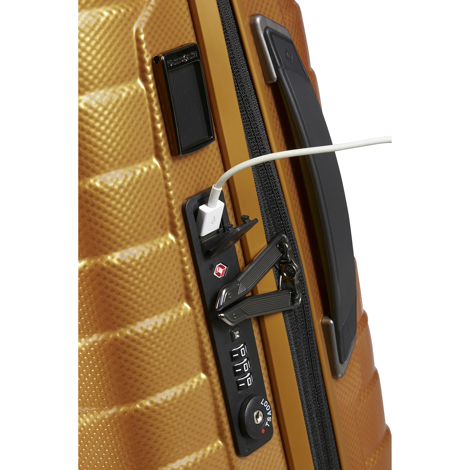 Samsonite Proxis Spinner 55/35 Expandable honey gold