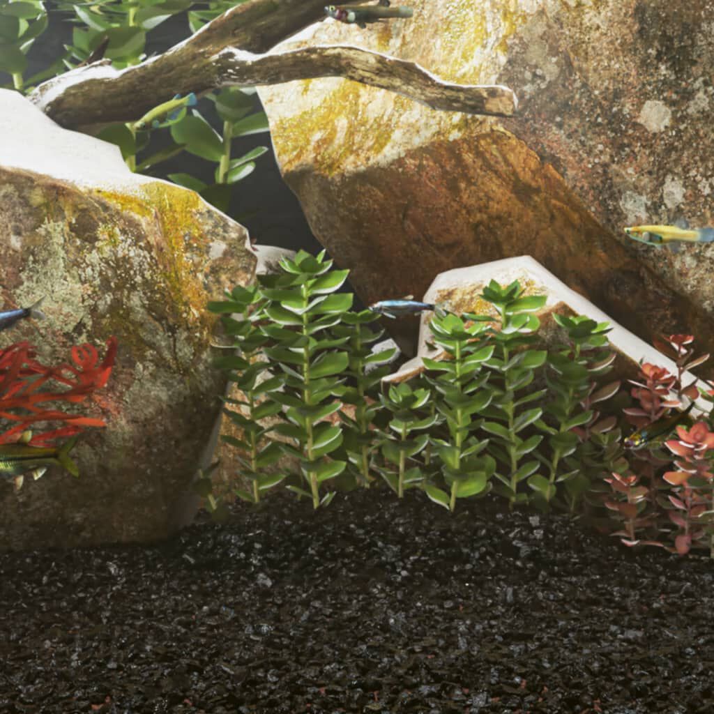 vidaXL Aquariumzand, 25 kg, Zwart, 0,2-2 mm