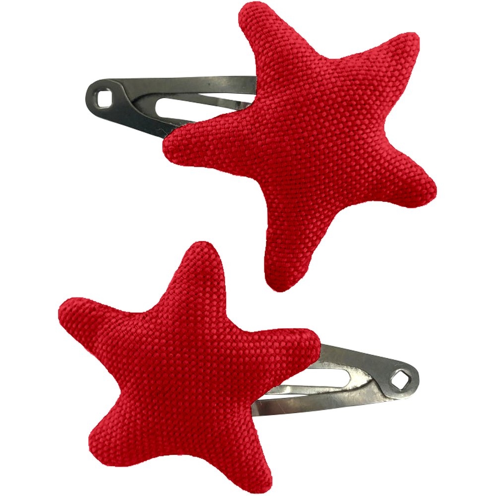 Barrettes Clic-Clac Étoile Rouge