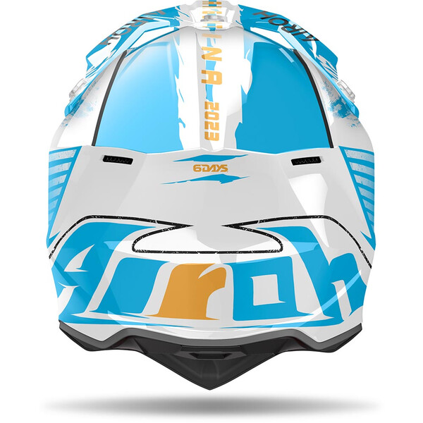 Airoh - Casque Wraaap Six Days Argentina Blanc / Turquoise / Jaune