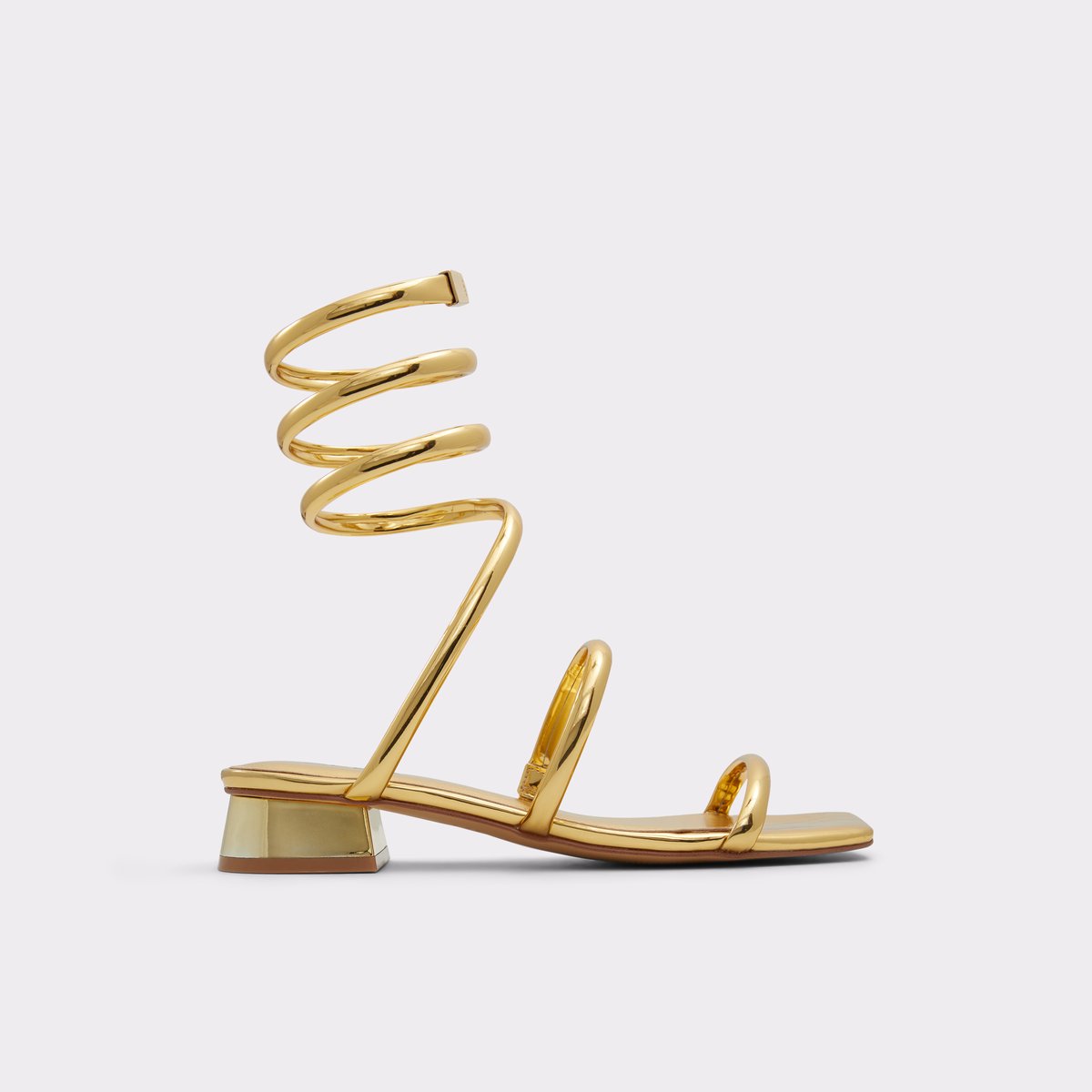 Spinna Gold Women Strappy Sandals