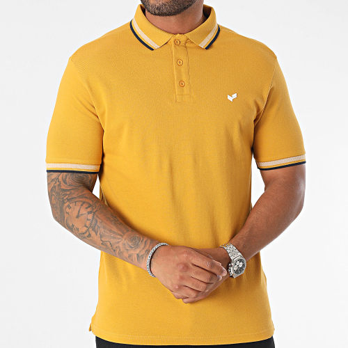 Polo Manches Courtes Rayoc Jaune Moutarde