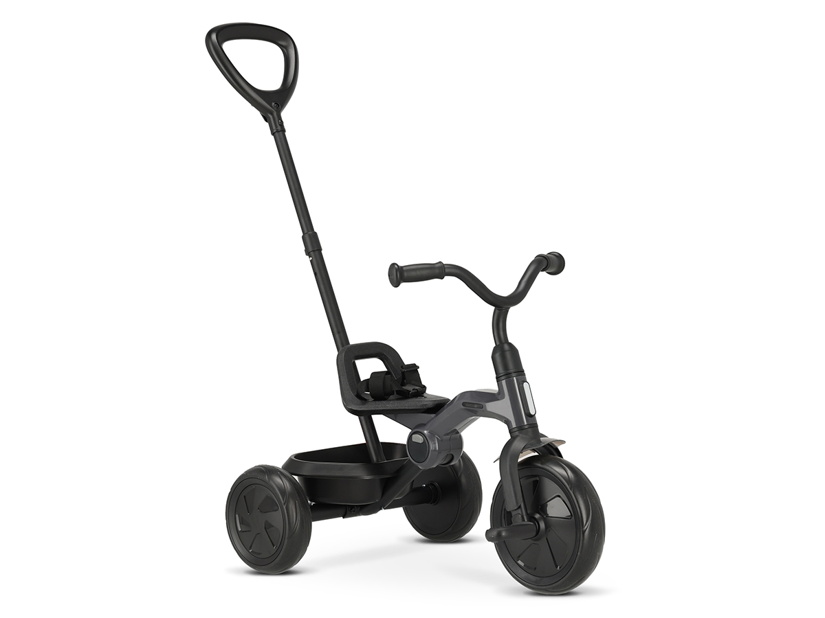 Deryan Drifter Driewieler met duwstang - Black
