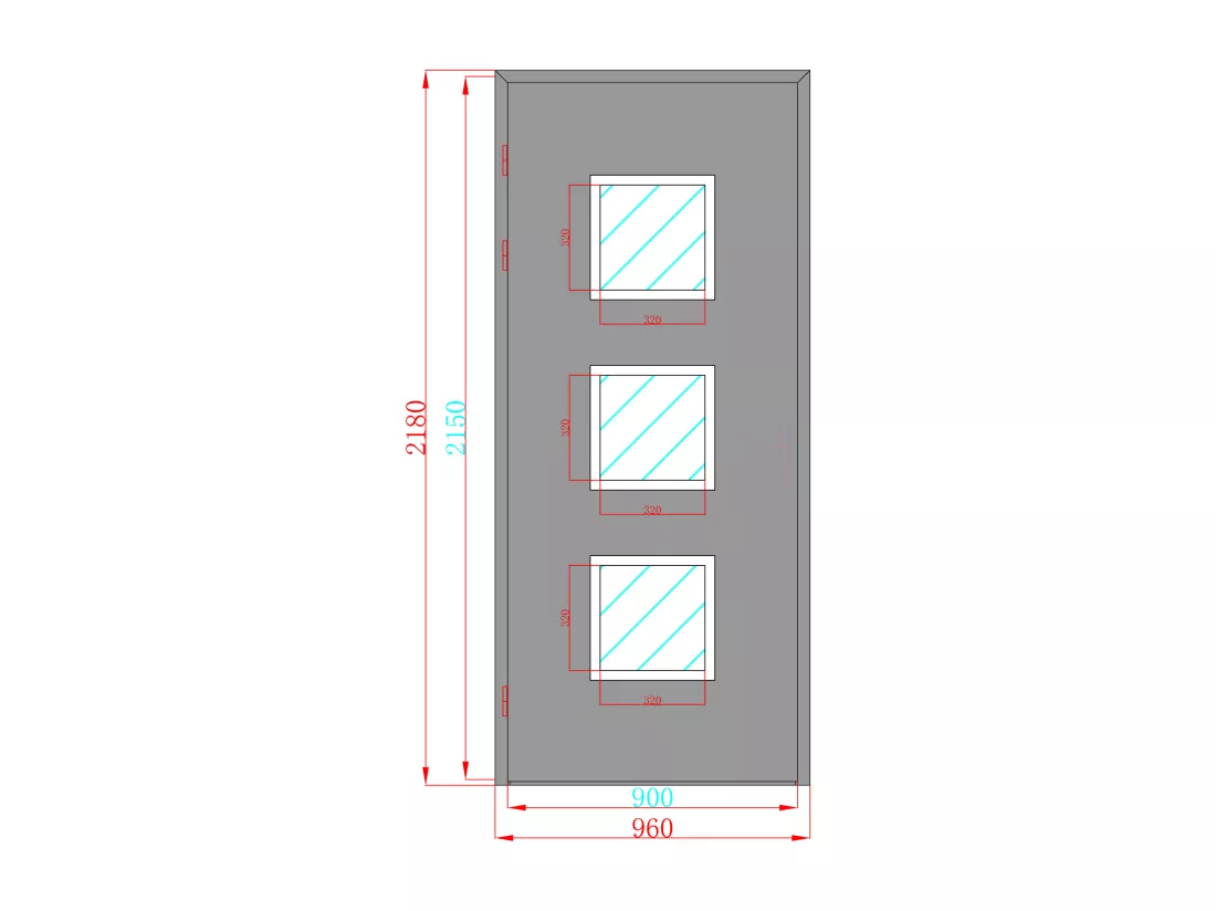 Porte d'entrée en aluminium H218 x L96 cm anthracite - poussant droit - ROSILVA